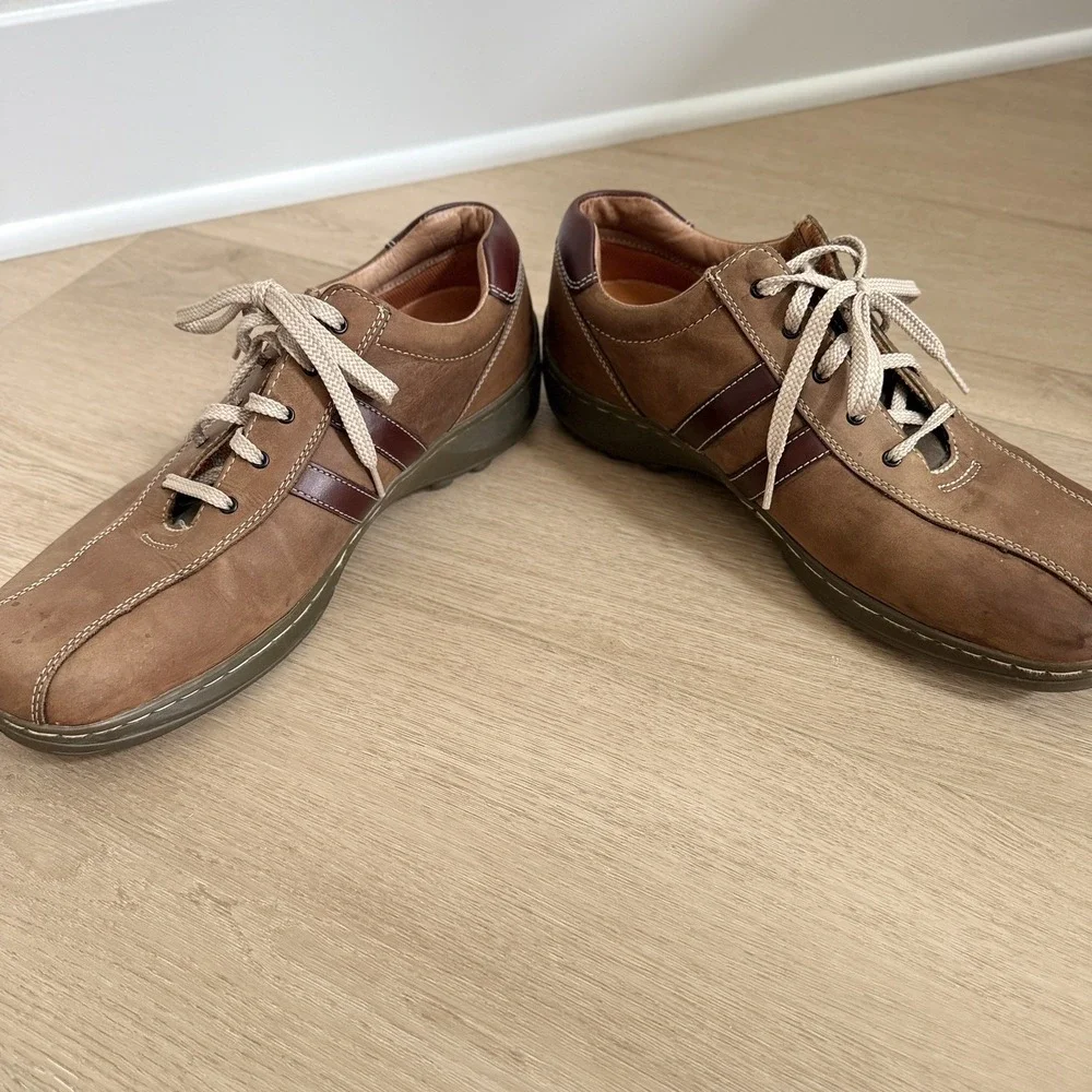 Skechers Mens Retro Y2K 4400 Brown Leather Casual Lace Up Oxford Shoes Size 12
